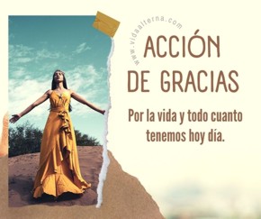 Acci&oacute;n de gracias